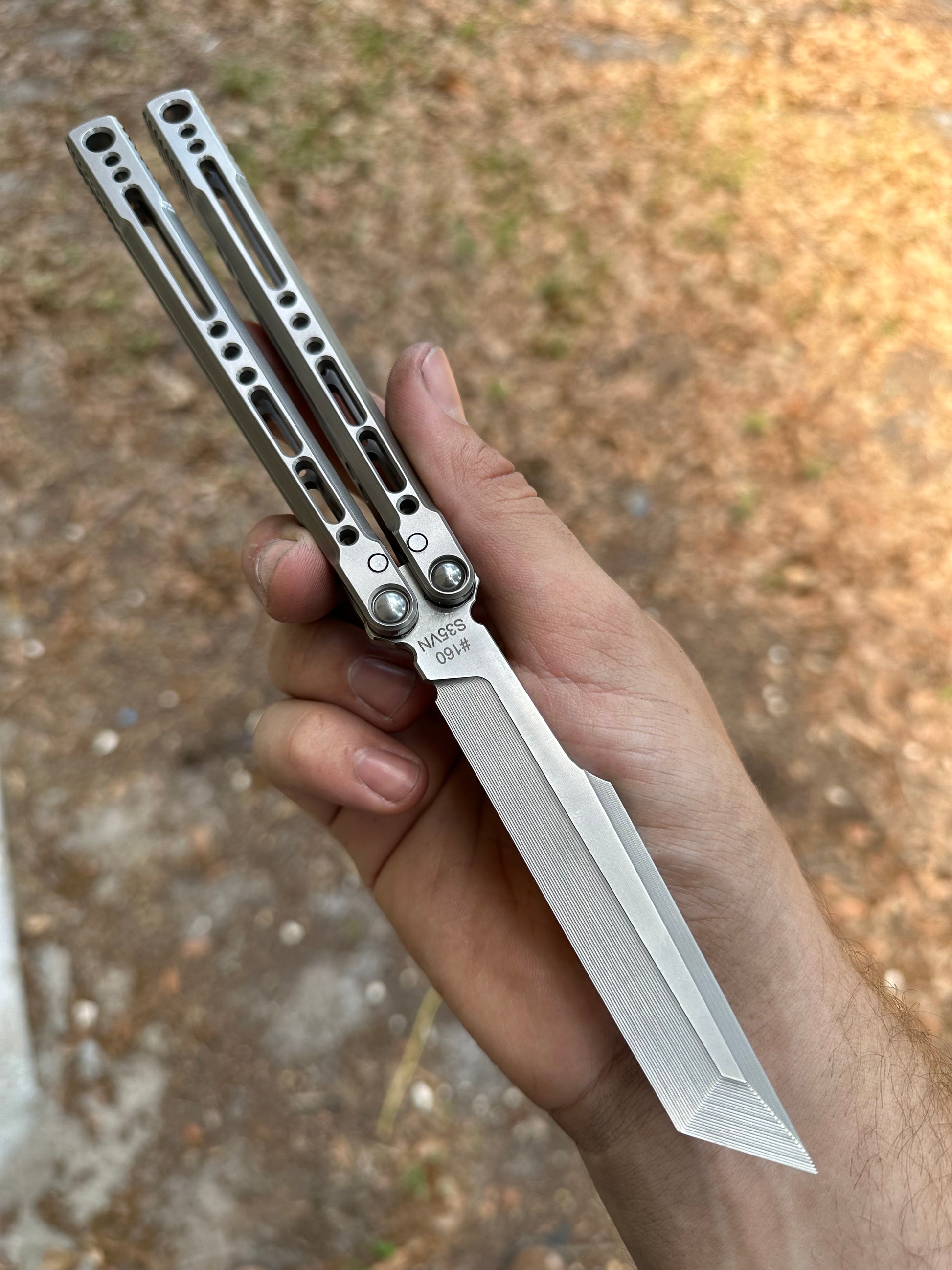 FrankenForge Static butterfly knife on Volt platform