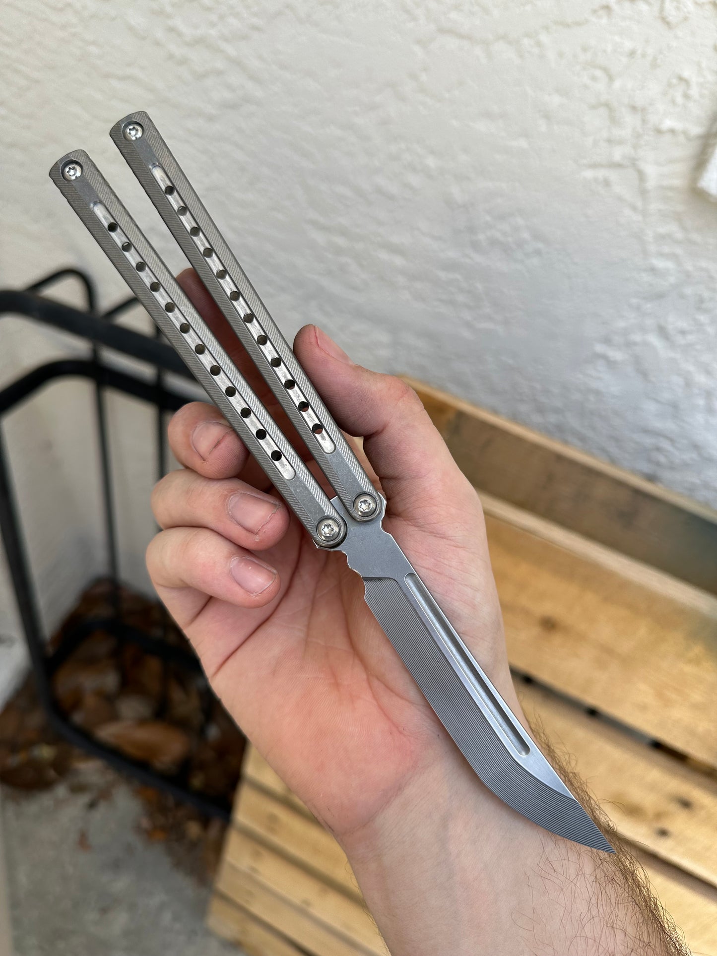 Precision balisong with bushing pivot and Volt compatibility