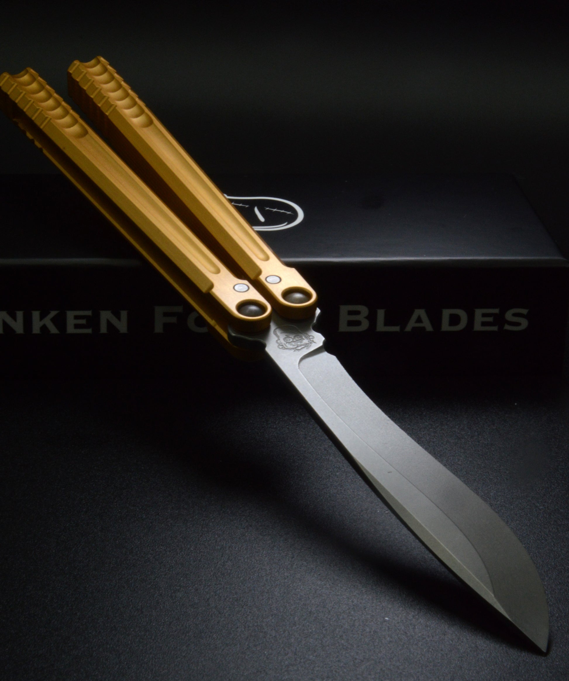 FrankenForge Galvanis butterfly knife on Volt platform